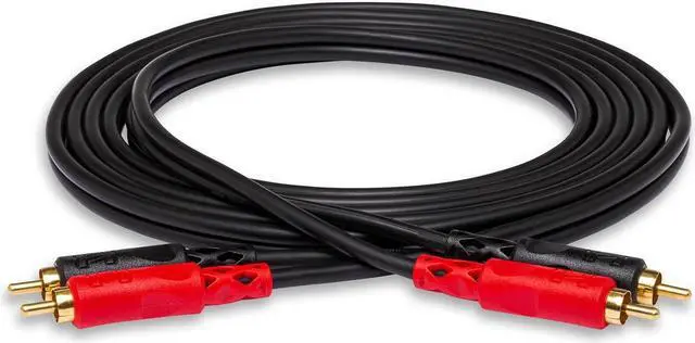 Alt view image 5 of 8 - HOSA GOLD-PLATED DUAL RCA - DUAL RCA, 1m (3.3 ft.) MOLDED-SHELL