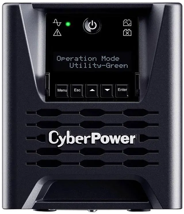 Alt view image 4 of 16 - CyberPower PR750LCD3C Smart App Sinewave UPS Systems - 750VA/750W, 100 - 125 VAC, NEMA 5-15P, Tower, Sine Wave, 6 Outlets, LCD, PowerPanel® Business