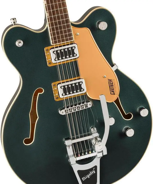 Alt view image 3 of 6 - Gretsch Gretsch G5622T Electromatic Center Block Double-Cut with Bigsby Electric Guitar, Laurel Fingerboard, Cadillac Green