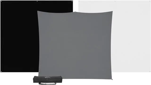 Alt view image 4 of 8 - Westcott X-Drop Pro 3-Pack Backdrop Kit (8x8)