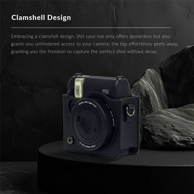 Alt view image 5 of 7 - Slinger Protective Case for Fujifilm Instax Mini 99 Instant Film Camera, Black