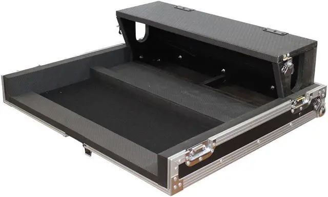Alt view image 7 of 13 - ProX XS-AHQU24DHW Flight-Road Case for Allen and Heath QU-24 Mixer W-Doghouse and Wheels