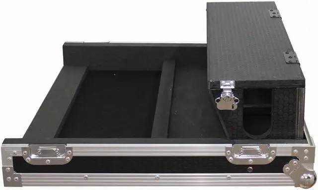 Alt view image 8 of 13 - ProX XS-AHQU24DHW Flight-Road Case for Allen and Heath QU-24 Mixer W-Doghouse and Wheels