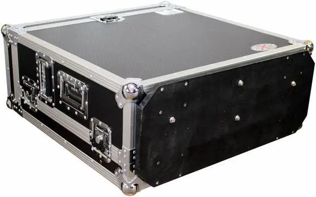 Alt view image 9 of 13 - ProX XS-AHQU24DHW Flight-Road Case for Allen and Heath QU-24 Mixer W-Doghouse and Wheels