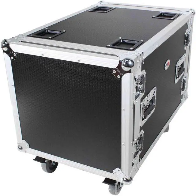 Alt view image 2 of 7 - ProX T-10RSS24 10U Space Rack Mount Flight Case 24 Inch Depth W/Casters