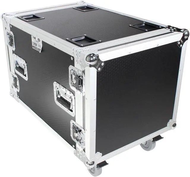 Alt view image 3 of 7 - ProX T-10RSS24 10U Space Rack Mount Flight Case 24 Inch Depth W/Casters