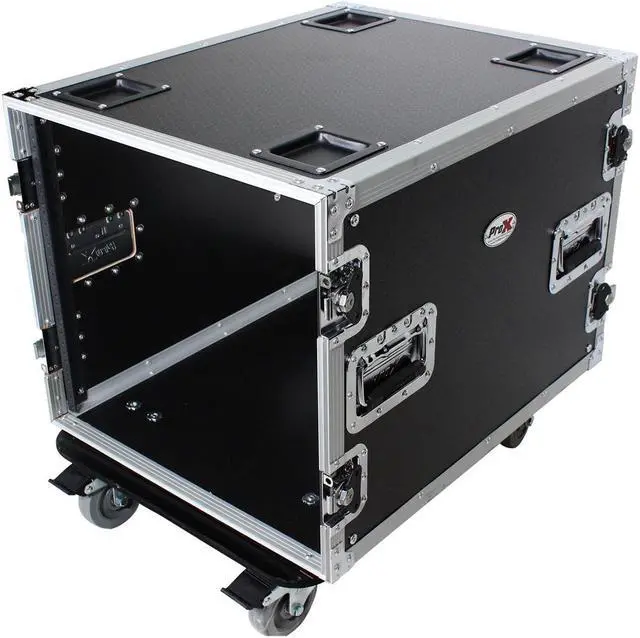 Alt view image 4 of 7 - ProX T-10RSS24 10U Space Rack Mount Flight Case 24 Inch Depth W/Casters