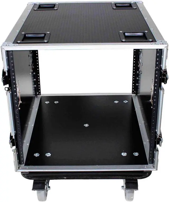 Alt view image 5 of 7 - ProX T-10RSS24 10U Space Rack Mount Flight Case 24 Inch Depth W/Casters