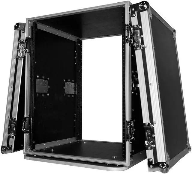 Alt view image 9 of 14 - ProX T-14RSS 14U Space Amp Rack Mount ATA Flight Case 19 In Depth W/Casters