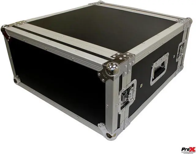 Alt view image 4 of 7 - ProX T-4RSP 4U ATA Shockproof Flight Road Case for Amplifier Rack Mount Module, 20" Rail Depth