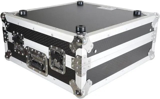 Alt view image 8 of 13 - prox cases x19mixlt top load dj mixer road gig ready flight combo rack w/gliding laptop shelf