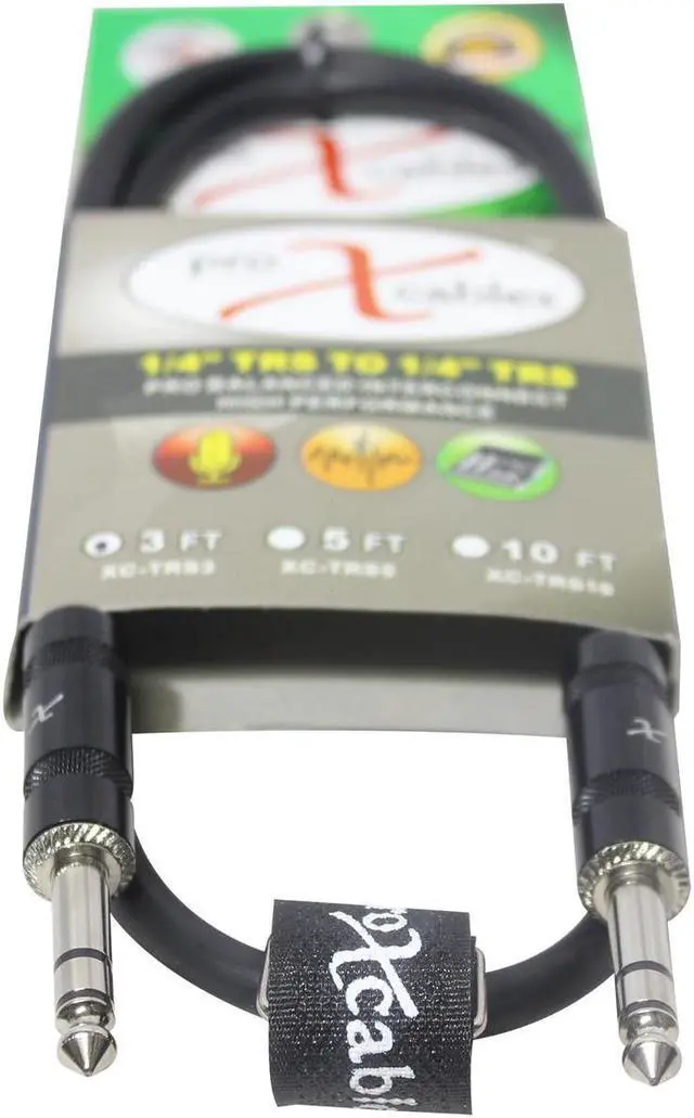 Alt view image 4 of 5 - ProX XC-TRS03 3 Ft. Balanced 1/4" TRS-M to TRS-M High Performance Audio Cable