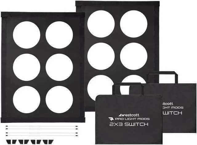 Alt view image 8 of 8 - Westcott Pro Light Adjustable Corner Mods 2 x 3 (Rapid Box Switch, 2-Pack)