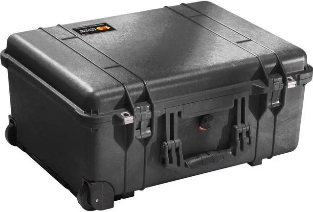 Alt view image 2 of 6 - Pelican 1560 Protector Watertight Wheeled Hard Case without Foam Insert, Black, Bundle with PC1569 Lid Organizer and SPL ModPak Large Storage Pouch