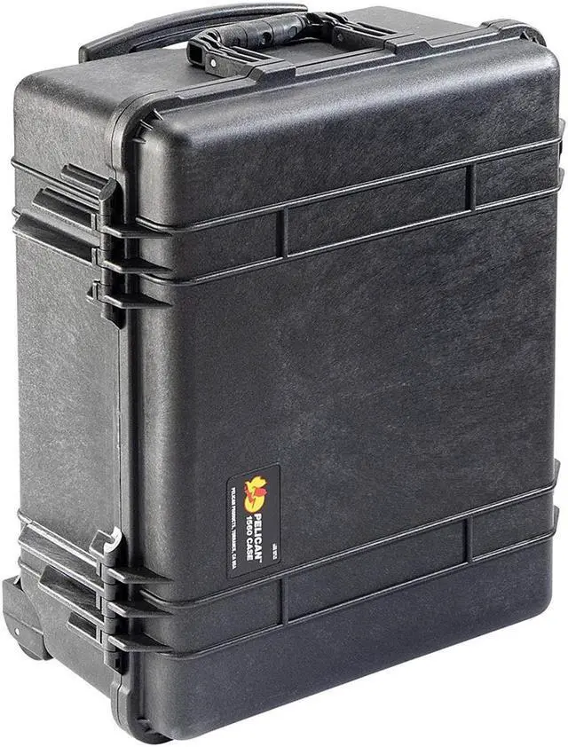 Alt view image 5 of 5 - Pelican 1560 Watertight Wheeled Hard Case w/o Foam, Black,w/PC1569 Lid Organizer