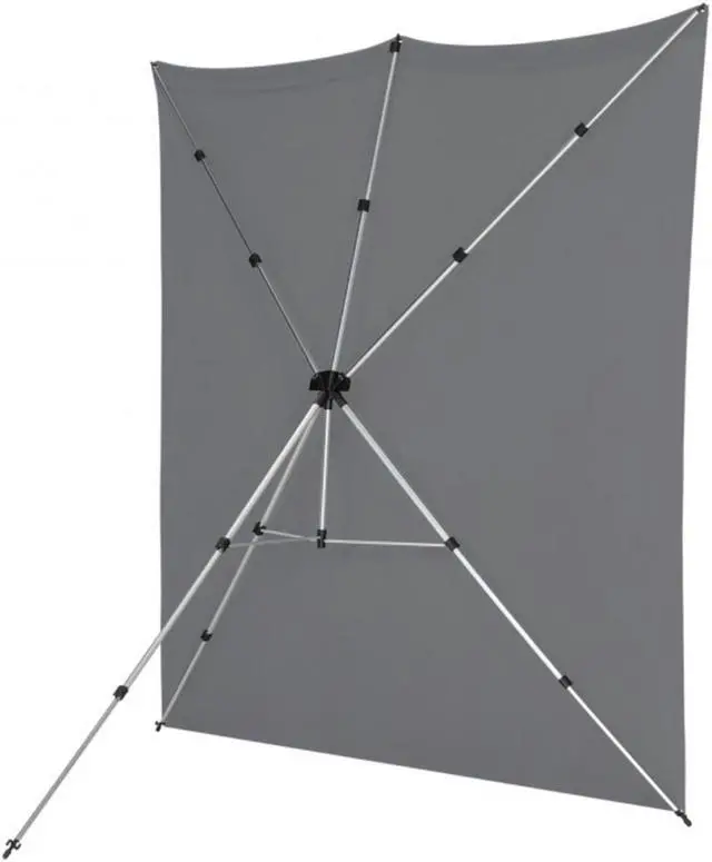 Alt view image 7 of 12 - Westcott X-Drop Pro Wrinkle-Resistant 8 x 8 Feet Backdrop Kit (Neutral Gray)