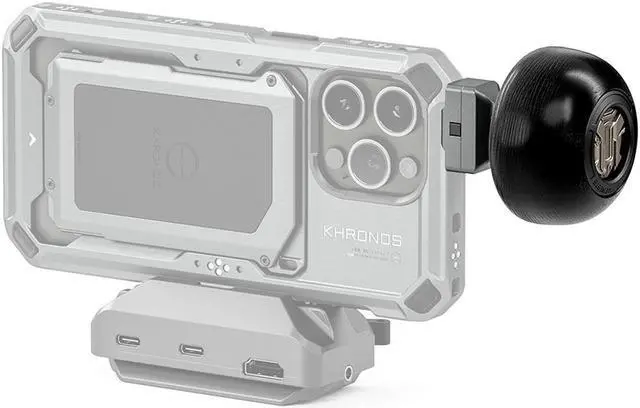 Main image of Tilta Tilta Khronos Circular Wooden Handle, Space Gray #TK-CWH-SG