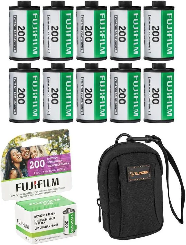 Main image of Fujifilm 35mm Color Negative Roll Film, 200 ISO, 36 Exposures x10 W/Bag