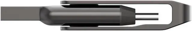 Alt view image 6 of 18 - Lexar JumpDrive D400 Dual 128GB USB 3.1 Flash Drive Titanium (LJDD400-128GBNU)