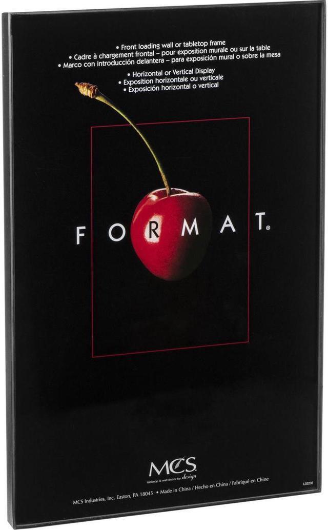 Alt view image 2 of 7 - MCS Plastic Format Frame for 11x17" Photograph, Black, 6-Case #12549 CS6