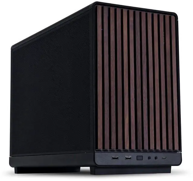 Alt view image 9 of 15 - LIAN LI A3- mATX-WD Black Wood front panel  SPCC M-ATX / ITX Computer Case ------ A3- mATX-WD Black