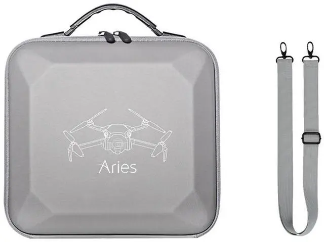 Alt view image 7 of 7 - Aries Carrying Case for DJI Mini 4 Pro Drone and RC-N2 Controller, Gray