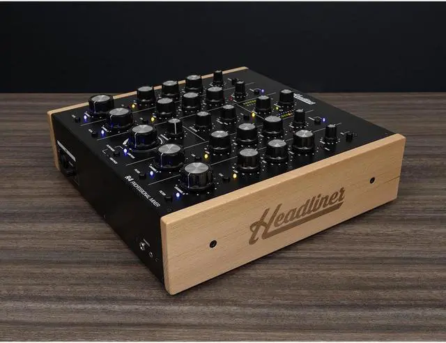 Alt view image 7 of 7 - Headliner R4 4-Channel Analog Rotary DJ Mixer with Built-In Filter