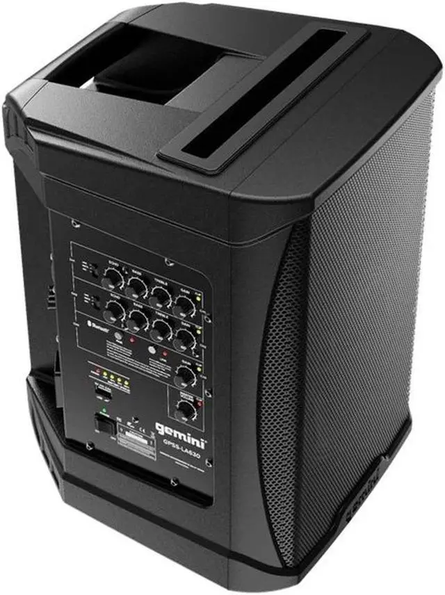 Alt view image 11 of 13 - Gemini Sound GPSS-650 Professional Grade Ultra-Portable Personal PA System, 200W Class D Amplifier, 12-Hour Battery, Bluetooth, Compact & Lightweight