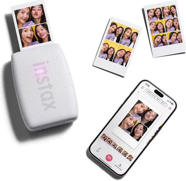 Alt view image 7 of 20 - Fujifilm Instax Mini Link 3 Smartphone Printer - Clay White
