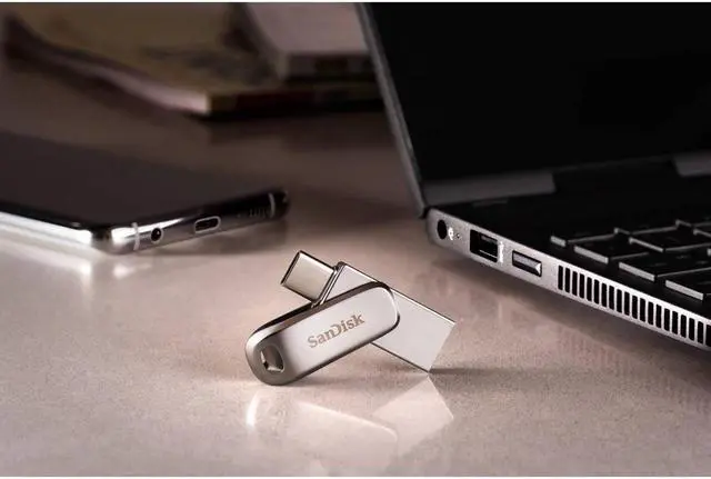 Alt view image 17 of 20 - SanDisk Ultra Dual Drive Luxe USB TYPE-C 32GB SDDDC4032GA46