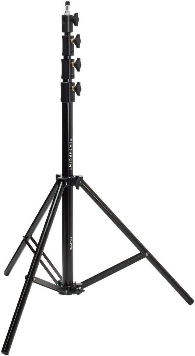 Alt view image 6 of 7 - Flashpoint Pro Air-Cushioned Heavy-Duty Light Stand (Black, 9.5') #FP-S-9-V2
