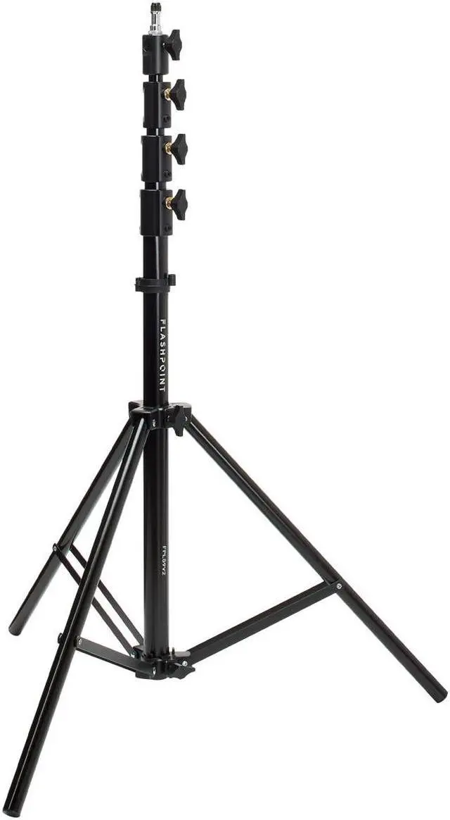 Alt view image 7 of 7 - Flashpoint Pro Air-Cushioned Heavy-Duty Light Stand (Black, 9.5') #FP-S-9-V2