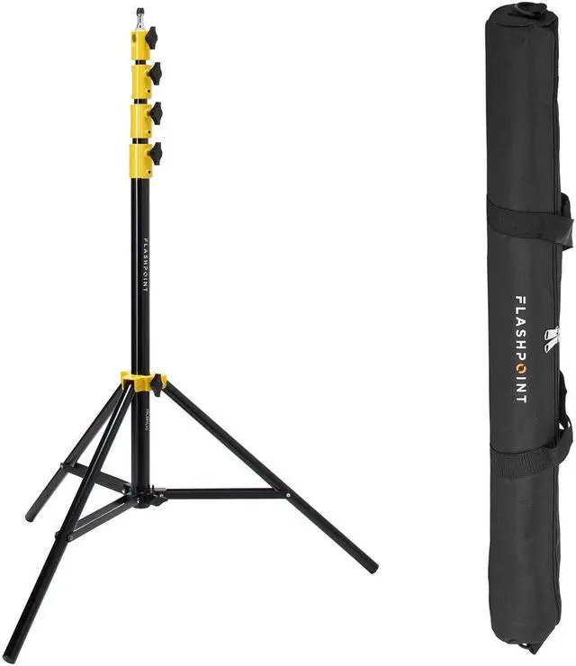 Main image of Flashpoint Pro Air-Cushioned Heavy-Duty Light Stand (Yellow, 9.5') #FP-S-9-YL-V2