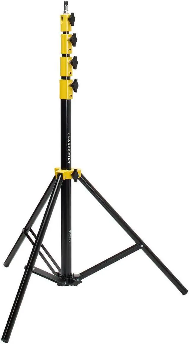 Alt view image 7 of 7 - Flashpoint Pro Air-Cushioned Heavy-Duty Light Stand (Yellow, 9.5') #FP-S-9-YL-V2