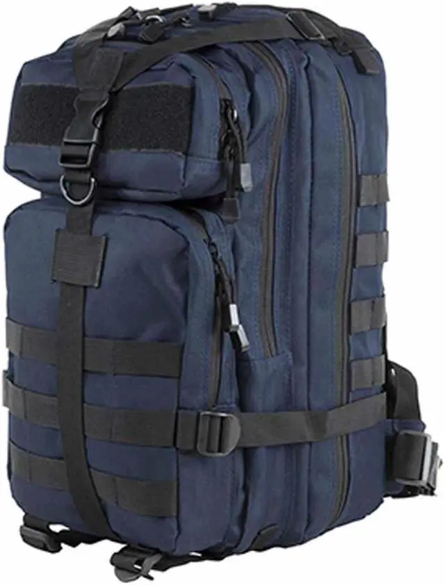 Alt view image 5 of 11 - VISM Small Backpack, Blue with Black Trim