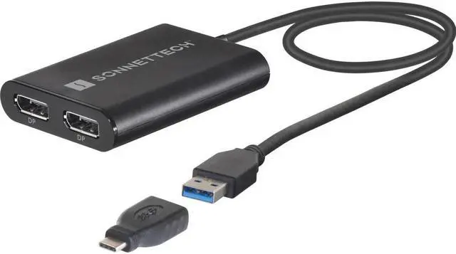 Alt view image 7 of 12 - Sonnet DisplayPort/USB Audio/Video Adapter USB3DDP4K