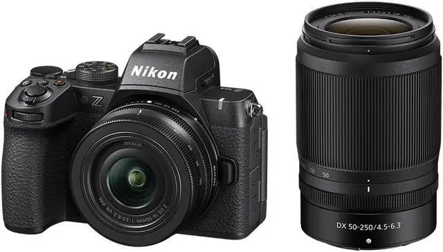 Main image of Nikon Z50II Mirrorless Camera with NIKKOR Z DX 16-50mm f/3.5-6.3 VR & Z DX 50-250mm f/4.5-6.3 VR Lenses