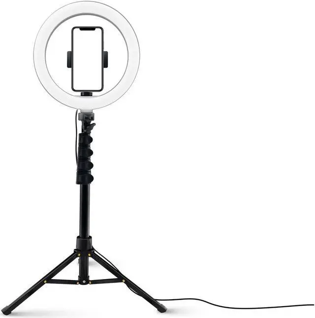Alt view image 11 of 15 - Mackie mRING-10 - 10" 3-Color Ring Light Kit with Stand and Remote