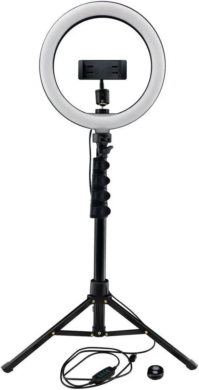 Alt view image 9 of 15 - Mackie mRING-10 - 10" 3-Color Ring Light Kit with Stand and Remote