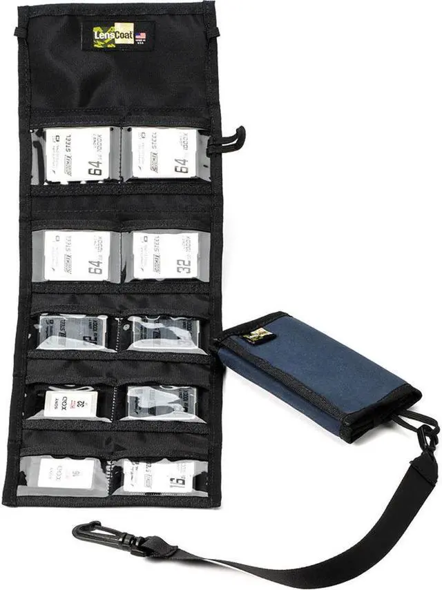 Main image of LensCoat CF10 Memory Card Wallet, Navy #MWCF10NA