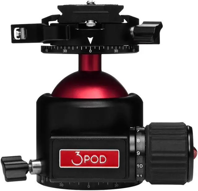 Alt view image 3 of 7 - 3Pod Everest T5 4-Section Carbon Fiber Tripod with H4 Ball Head and Arca-Type Quick Release