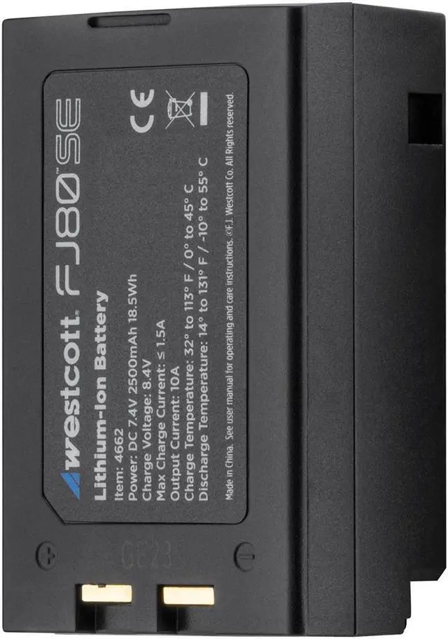 Alt view image 8 of 8 - Westcott FJ80-SE Lithium-Ion Battery