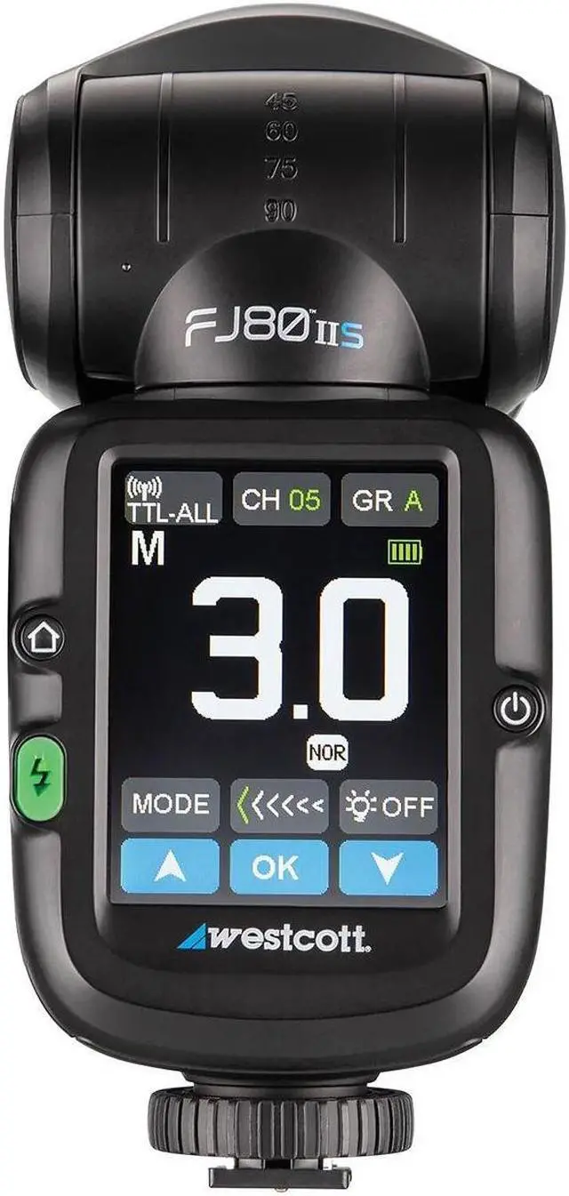 Alt view image 3 of 7 - Westcott FJ80 II S 80Ws Touchscreen TTL Speedlight Flash with Sony Camera Mount