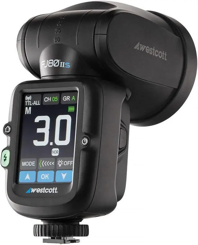 Alt view image 4 of 7 - Westcott FJ80 II S 80Ws Touchscreen TTL Speedlight Flash with Sony Camera Mount
