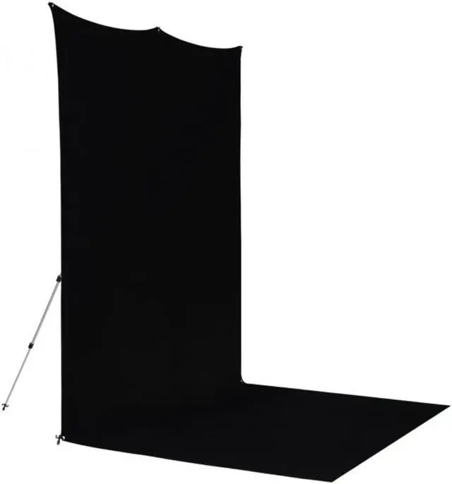Alt view image 6 of 7 - Westcott 8x13' X-Drop Pro Wrinkle-Resistant Backdrop Kit with Stand, Rich Black Sweep