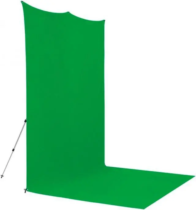 Alt view image 6 of 7 - Westcott 8x13' X-Drop Pro Wrinkle-Resistant Backdrop Kit with Stand, Chroma-Key Green Screen Sweep