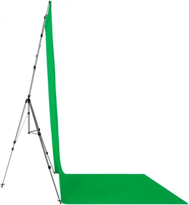 Alt view image 5 of 7 - Westcott 8x13' X-Drop Pro Wrinkle-Resistant Backdrop Kit with Stand, Chroma-Key Green Screen Sweep
