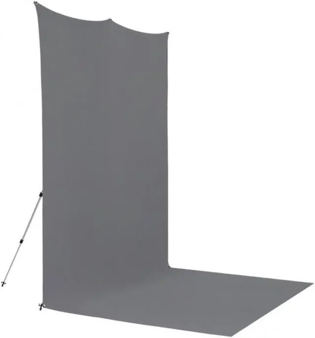 Alt view image 5 of 7 - Westcott 8x13' X-Drop Pro Wrinkle-Resistant Backdrop Kit with Stand, Neutral Gray Sweep
