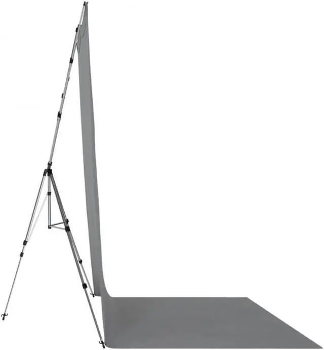 Alt view image 6 of 7 - Westcott 8x13' X-Drop Pro Wrinkle-Resistant Backdrop Kit with Stand, Neutral Gray Sweep