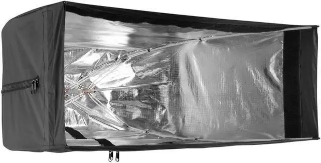 Alt view image 5 of 12 - westcott apollo strip (12? x 36?) quick open softbox with free egg crate grid - speedlight, monolight, flash, or continuous light modifier